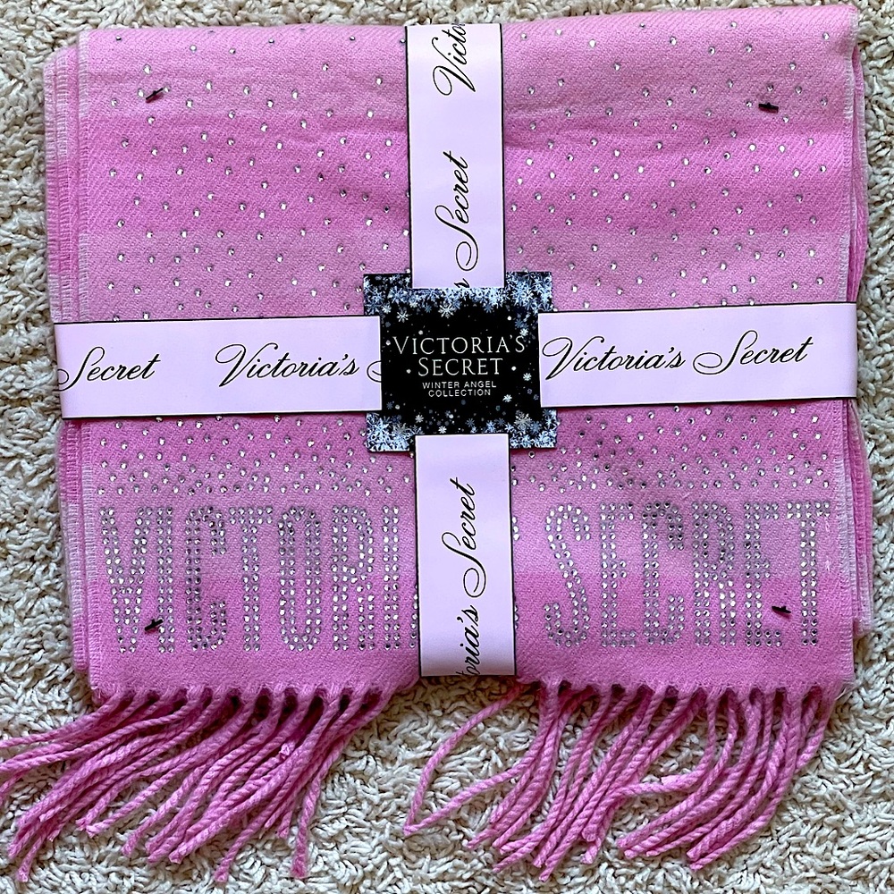 Pink on Pink Striped Victoria Secret Scarf
